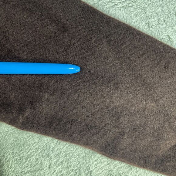 Brunello Cucinelli Sweater Women M/S Brown Cashmere Embroidered Hem Long Sleeve - Picture 9 of 13